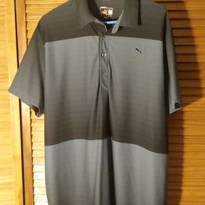 Puma "dry cell" men's polo shirt XXL grey/black